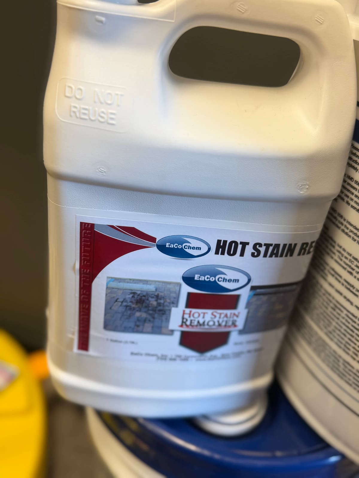 EaCo Chem Hot Stain Remover gallon jug